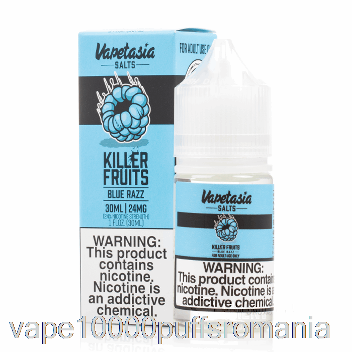 Vape Romania Blue Razz - Saruri Vapetasia - 30ml 24mg